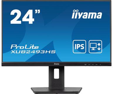 LCD Monitor|IIYAMA|23.8″|Business|Panel IPS|1920×1080|16:9|100Hz|Matte|0.5 ms|Speakers|Swivel|Pivot|Height adjustable|Tilt|Colour Black|XUB2493HS-B6