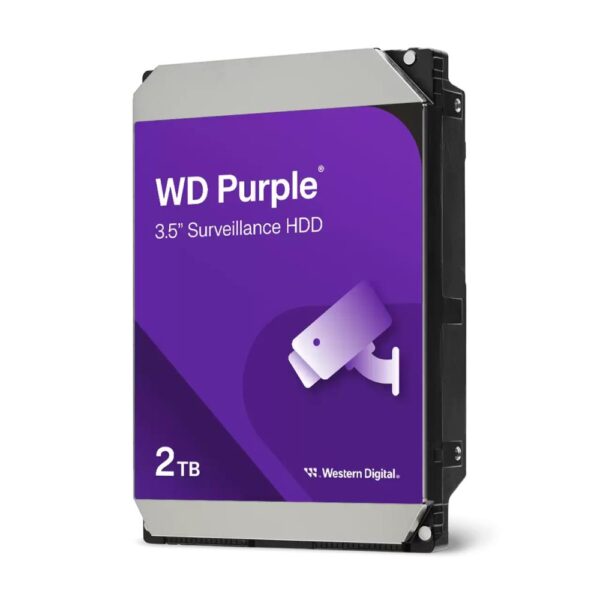 HDD|WESTERN DIGITAL|Purple|2TB|SATA|256 MB|3,5"|WD23PURZ