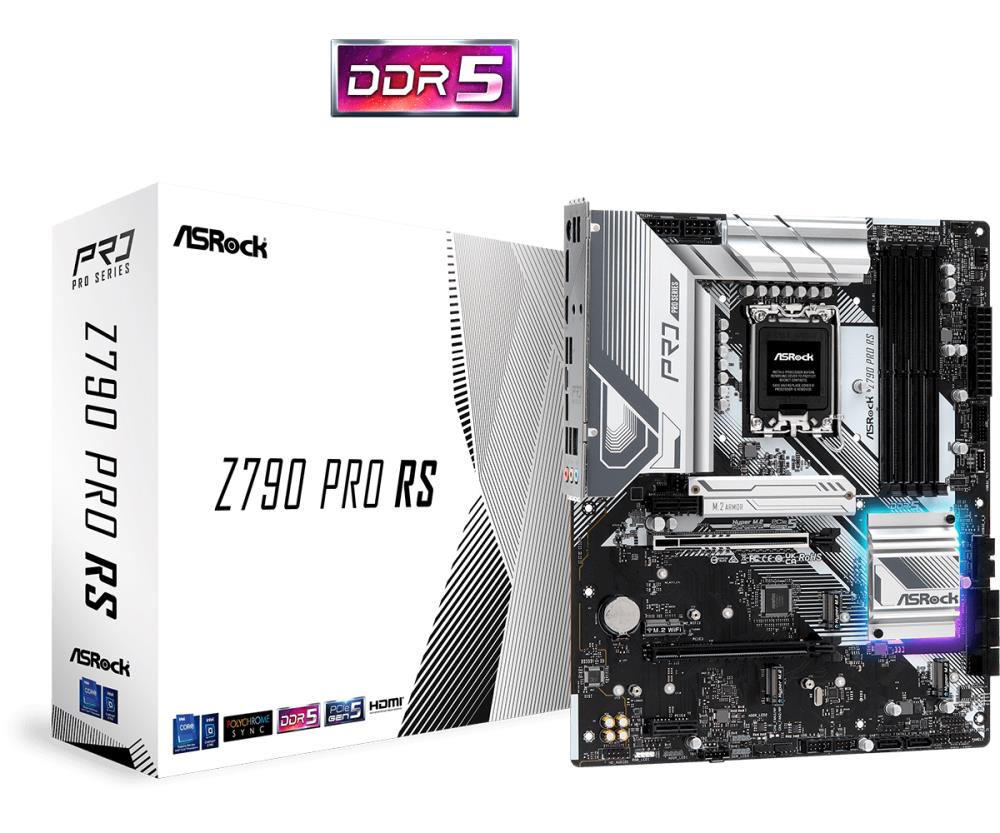 Emaplaat|ASROCK|Intel Z790|LGA1700|ATX|Memory DDR5|Memory slots 4|2xPCI&...