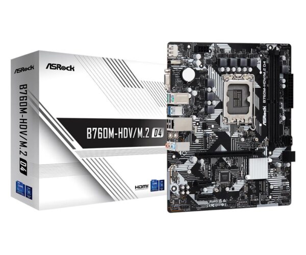 Emaplaat|ASROCK|Intel B760 Express|LGA1700|Micro-ATX|Memory DDR4|Memory...