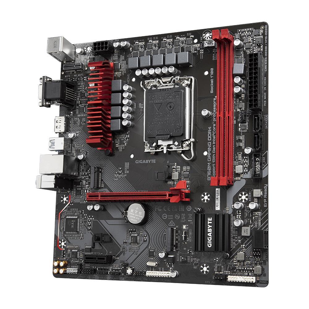 Mainboard|GIGABYTE|Intel B760 Express|LGA1700|Micro-ATX|Memory DDR4|Memo...