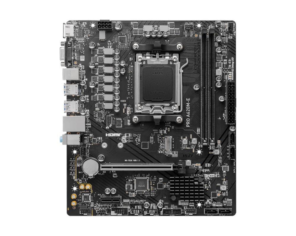 Emaplaat|MSI|AMD A620|SAM5|Micro-ATX|Memory DDR5|Memory slots 2|1xPCI-E&...