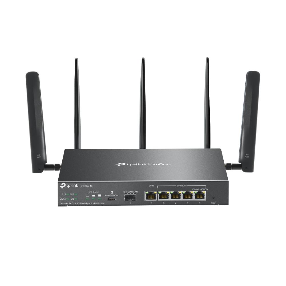 NET Ruuter 1000M 6PORT VPN/OMADA 4G+ ER706W-4G TP-LINK