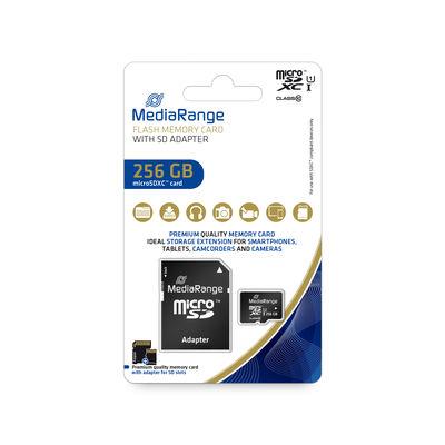 MÄLUKAART SDXC 256GB UHS-1/W/ADAPTER MR946 MEDIARANGE