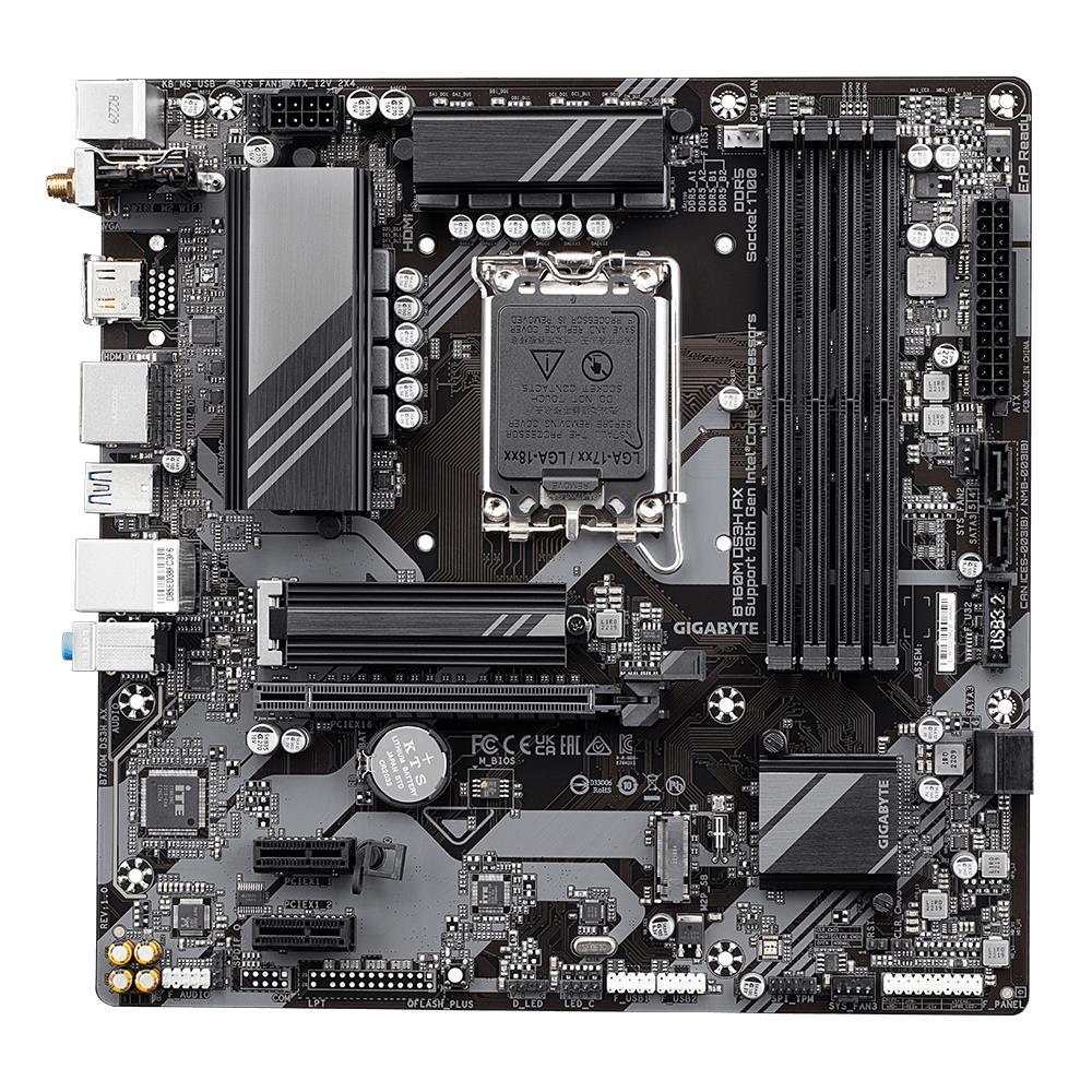 Emaplaat|GIGABYTE|Intel B760 Express|LGA1700|Micro-ATX|Memory DDR5|Memo&...