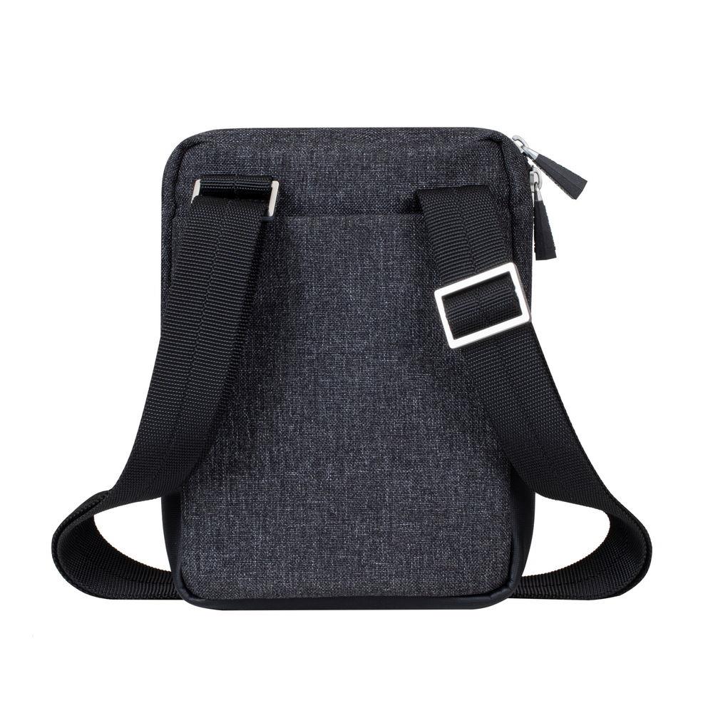 TABLET CASE CROSSBODY 8″/8810 BLACK MELANGE RIVACASE