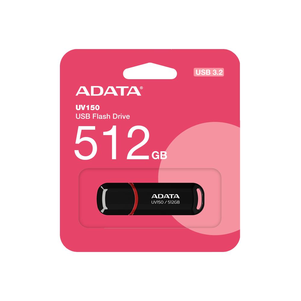 MÄLUPULK FLASH USB3 512GB/BLACK AUV150-512G-RBK ADATA