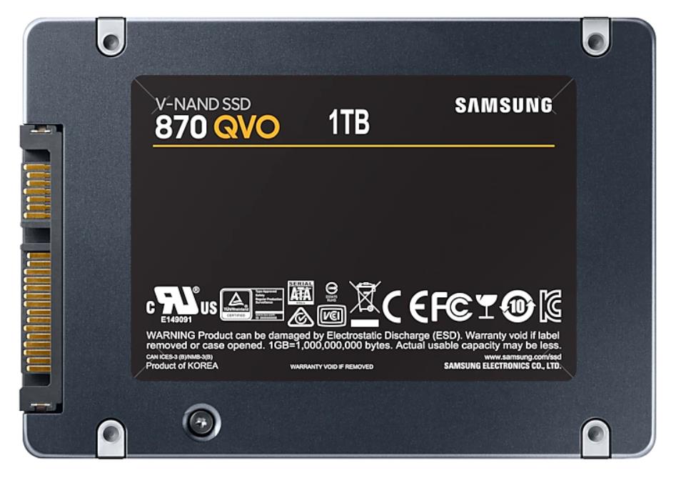 SSD|SAMSUNG|870 QVO|1TB|Write speed 530 MBytes/sec|Read speed 560 MBytes...