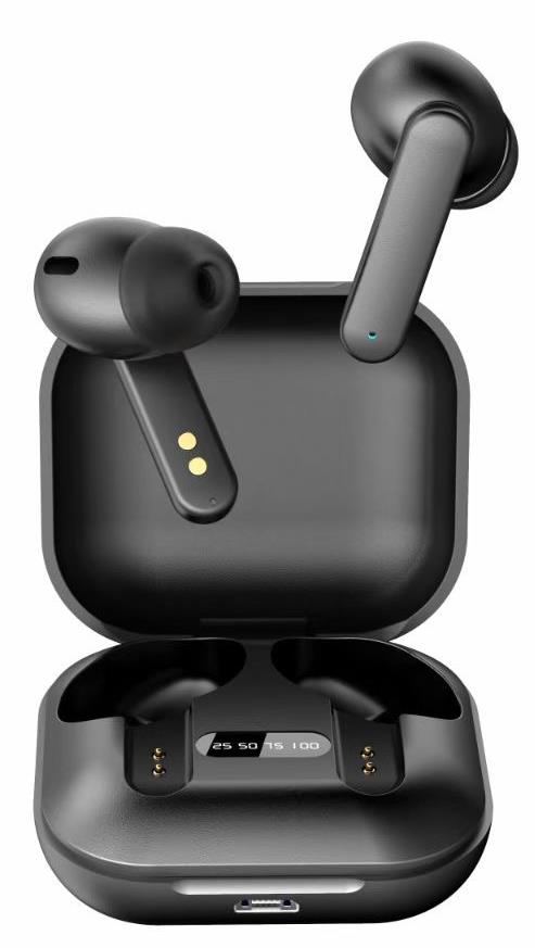 KÕRVAKLAPID BLUETOOTH IN-EAR/TWS BLACK FITEAR-X100B GEMBIRD