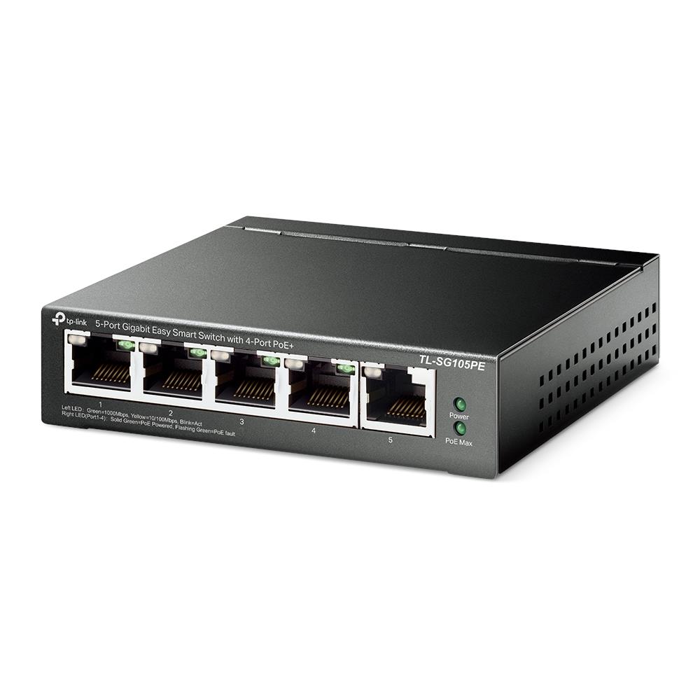 Switch|TP-LINK|Desktop/pedestal|5x10Base-T / 100Base-TX / 1000Base-T|PoE...