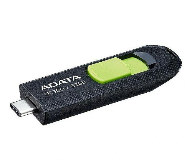 MEMORY DRIVE FLASH USB-C 32GB/ACHO-UC300-32G-RBK/GN ADATA