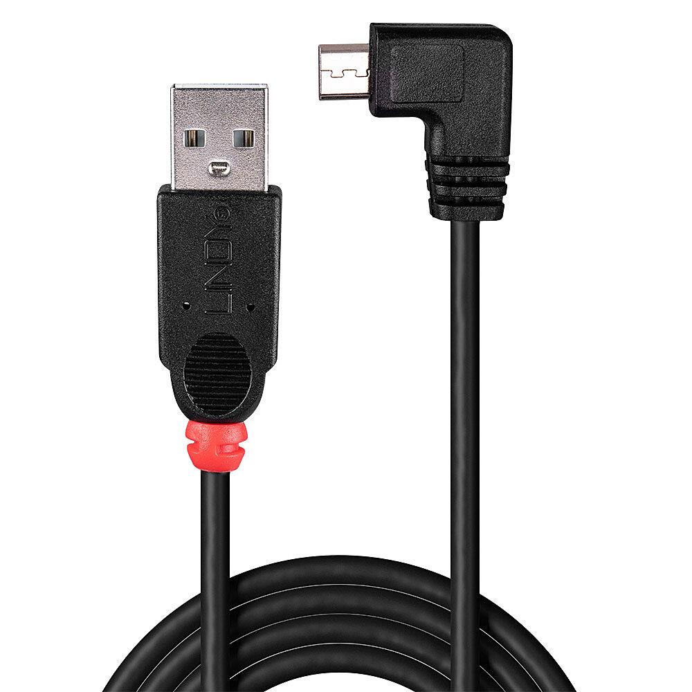 KAABEL USB2 A TO MICRO-B 1M/90 DEGREE 31976 LINDY