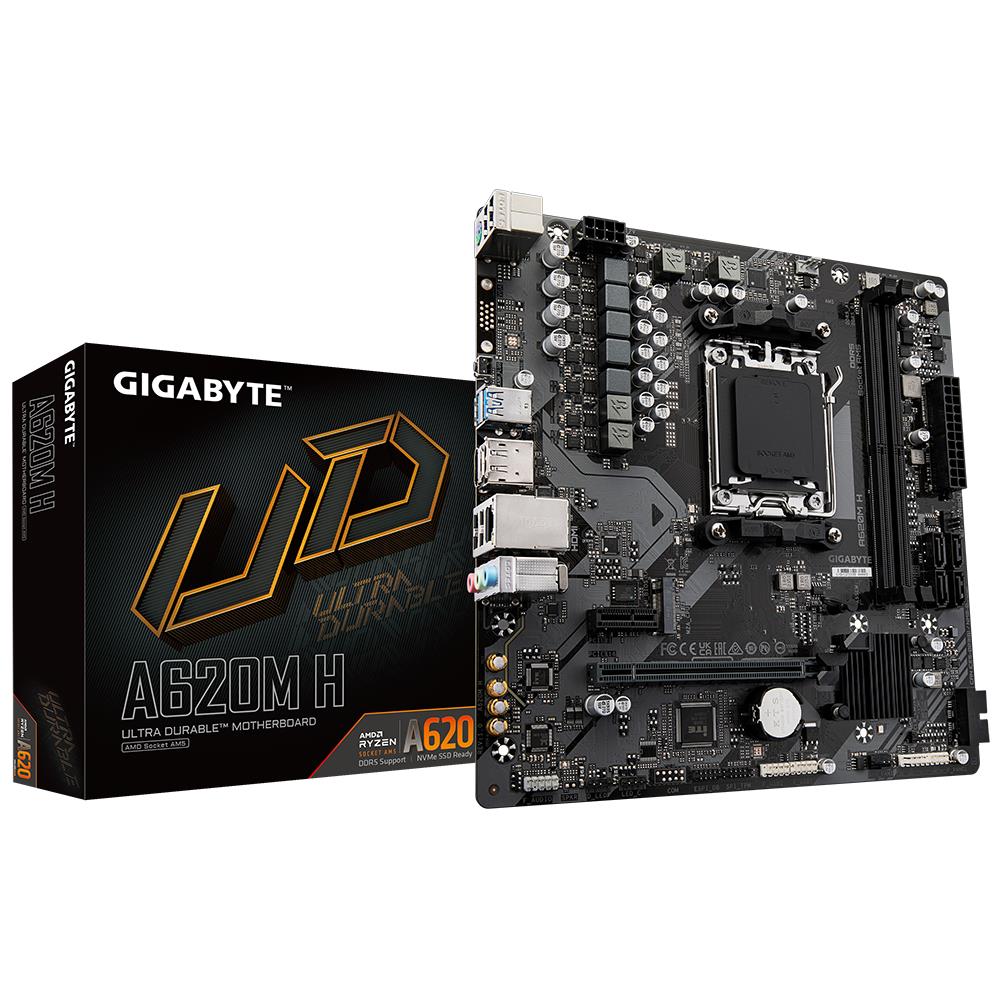 Emaplaat|GIGABYTE|AMD A620|SAM5|Micro-ATX|Memory DDR5|Memory slots 2|1x&...