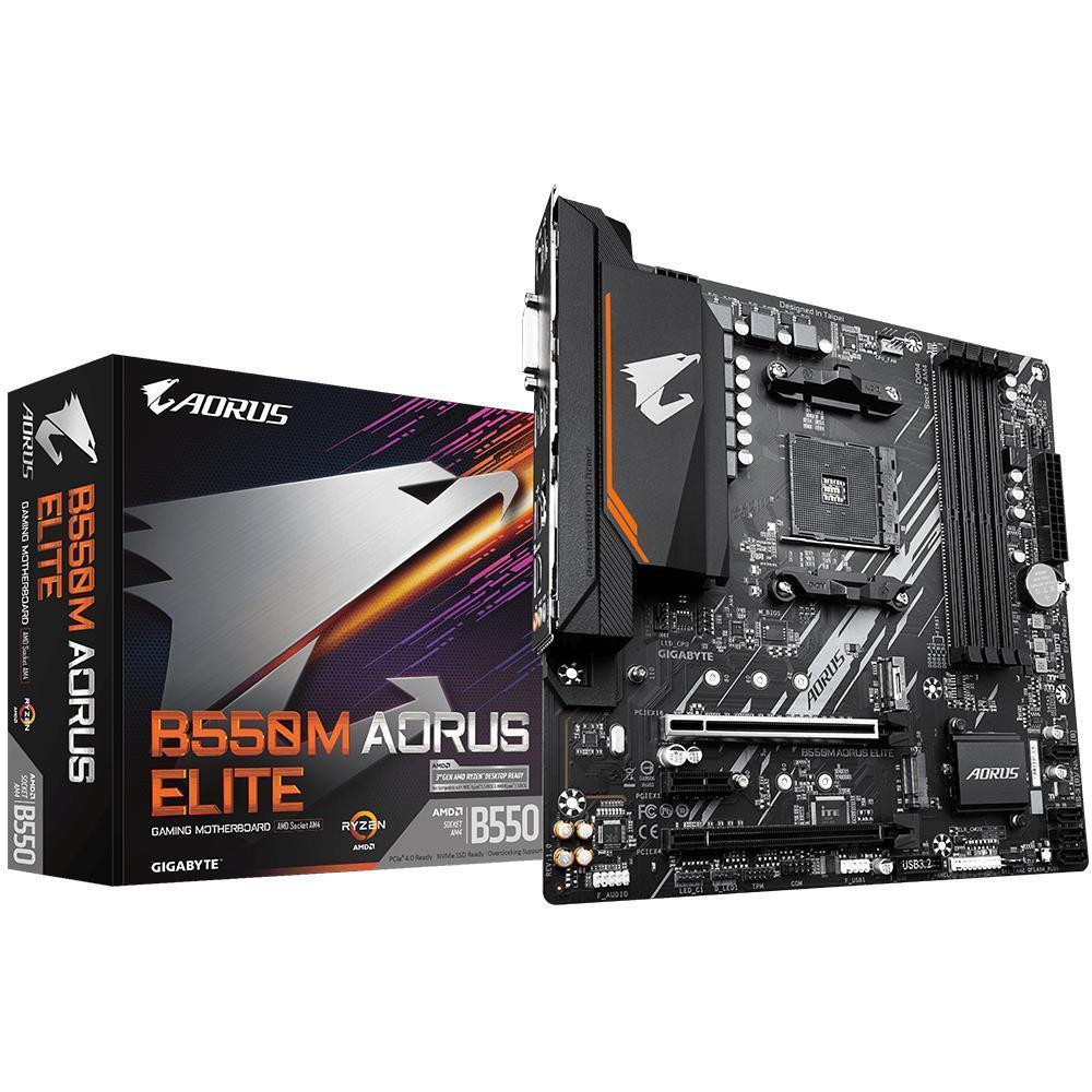 Emaplaat|GIGABYTE|AMD B550|SAM4|Micro-ATX|Memory DDR4|Memory slots 4|1x&...