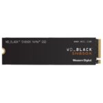 SSD|WESTERN DIGITAL|Black SN850X|1TB|M.2|PCIE|NVMe|Write speed 6300 MBytes/sec|Read speed 7300 MBytes/sec|2.38mm|TBW 600 TB|WDS100T2XHE