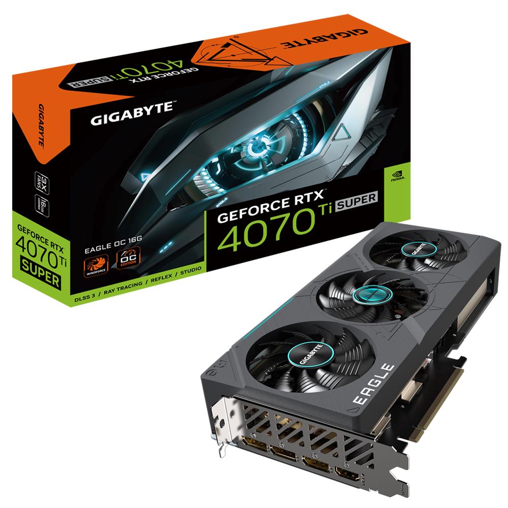 Videokaart|GIGABYTE|NVIDIA GeForce RTX 4070 Ti SUPER|16 GB|GDDR6X|256&#8...