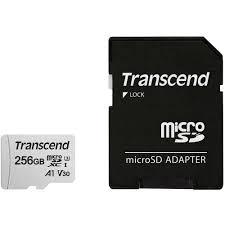 MÄLUKAART SDXC 256GB W/ADAP/C10 TS256GUSD300S-A TRANSCEND