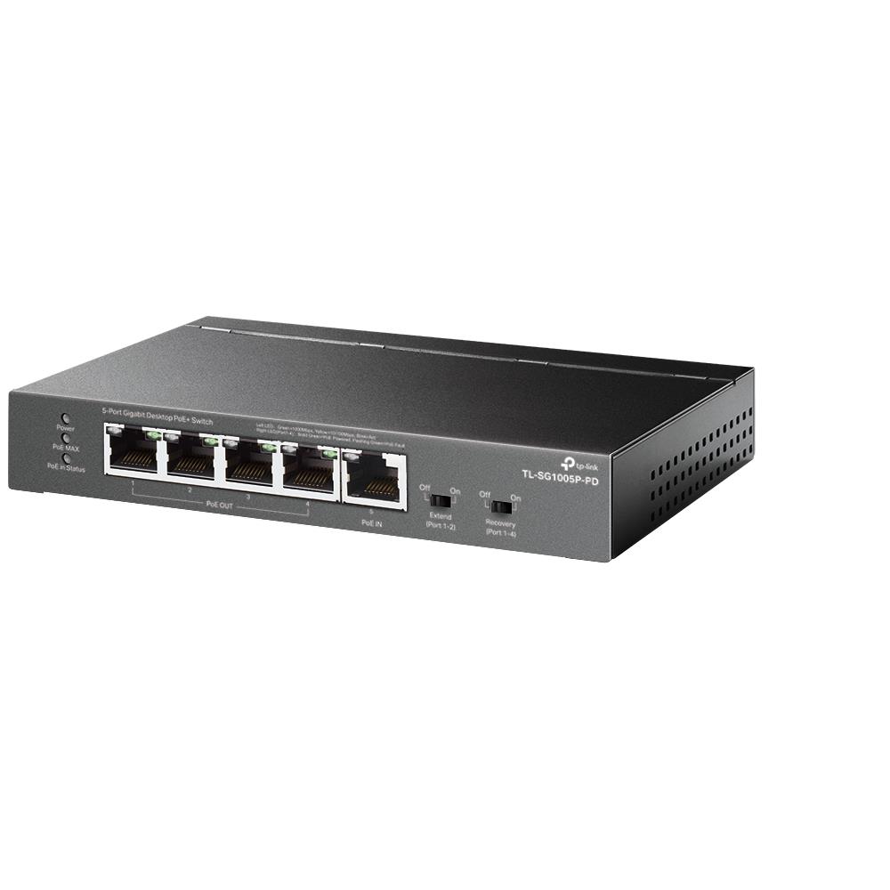 Switch|TP-LINK|TL-SG1005P-PD|Desktop/pedestal|5x10Base-T / 100Base-TX / ...