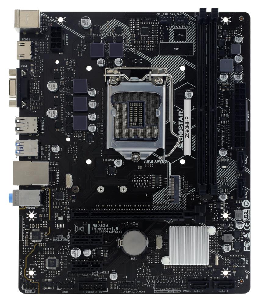 Mainboard|BIOSTAR|Intel Z590 Express|LGA1200|Micro-ATX|Memory DDR4|Memor...