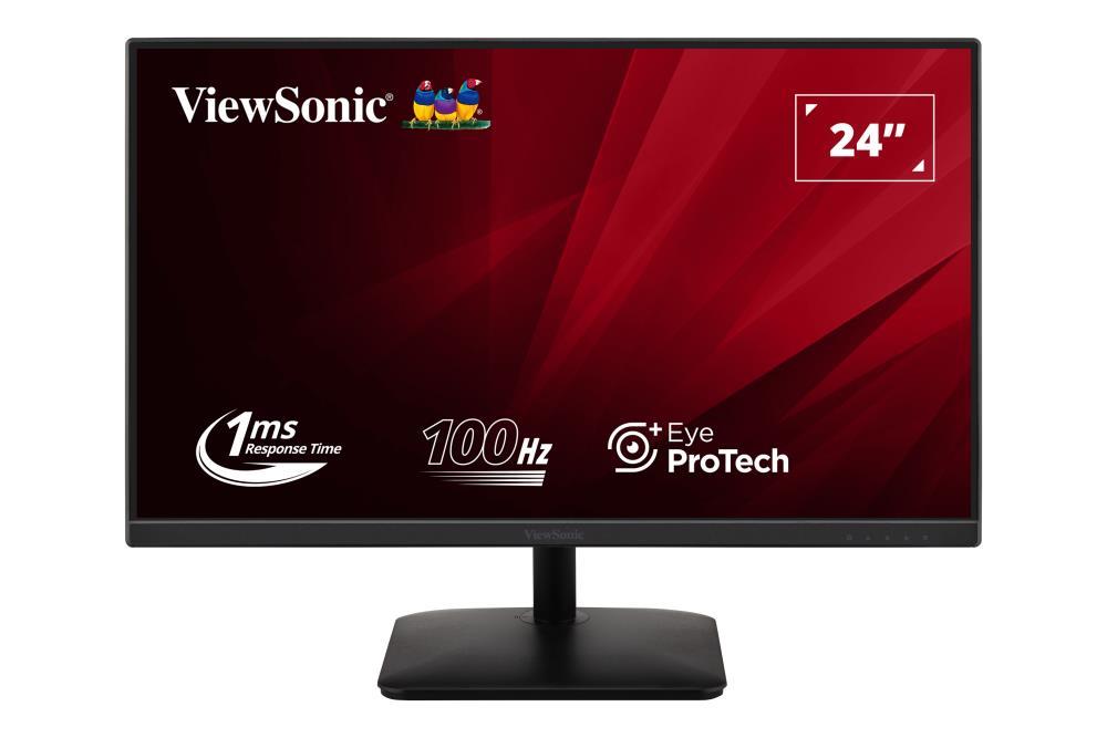 LCD Monitor|VIEWSONIC|VA2408-MHDB|23.8″|Panel IPS|1920×1080|16:9|100Hz|Matte|1 ms|Speakers|Tilt|Colour Black|VA2408-MHDB