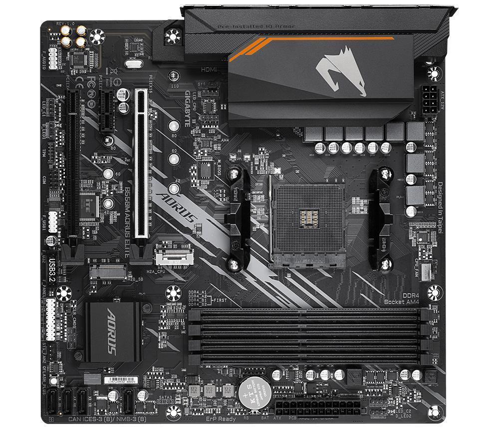 Mainboard|GIGABYTE|AMD B550|SAM4|Micro-ATX|Memory DDR4|Memory slots 4|1x...