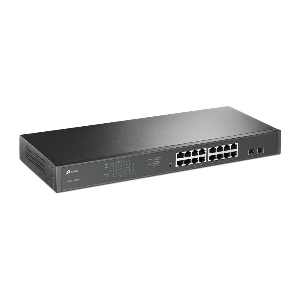 Switch|TP-LINK|TL-SG1218MPE|Desktop/pedestal|Rack|16x10Base-T / 100Base-...