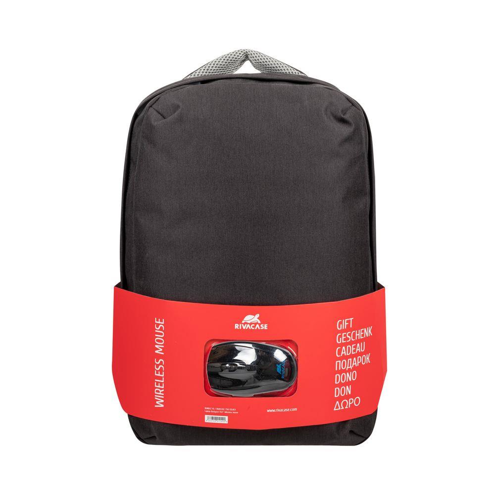 NB BACKPACK 15.6″ + MOUSE/7563 BLACK RIVACASE