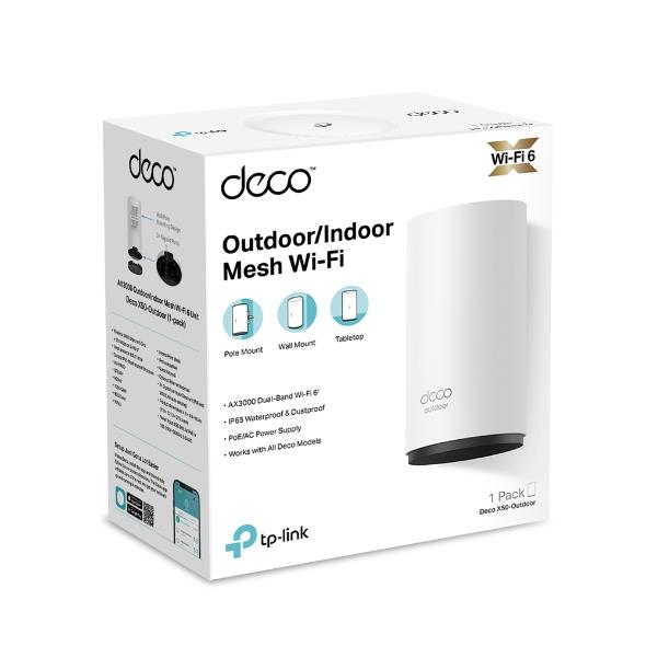 WRL MESH Ruuter 3000MBPS/DECO X50-OUTDOOR 1-PK TP-LINK