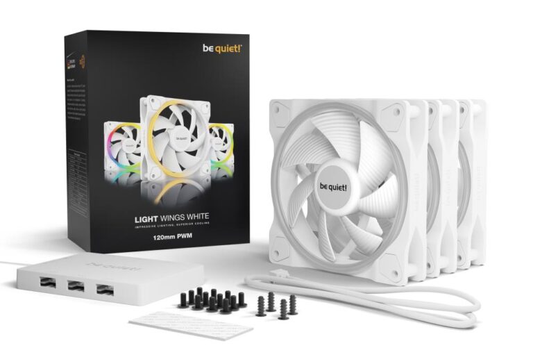 CASE FAN 120MM LIGHT WINGS PWM/WHITE PWMBL100 BE QUIET