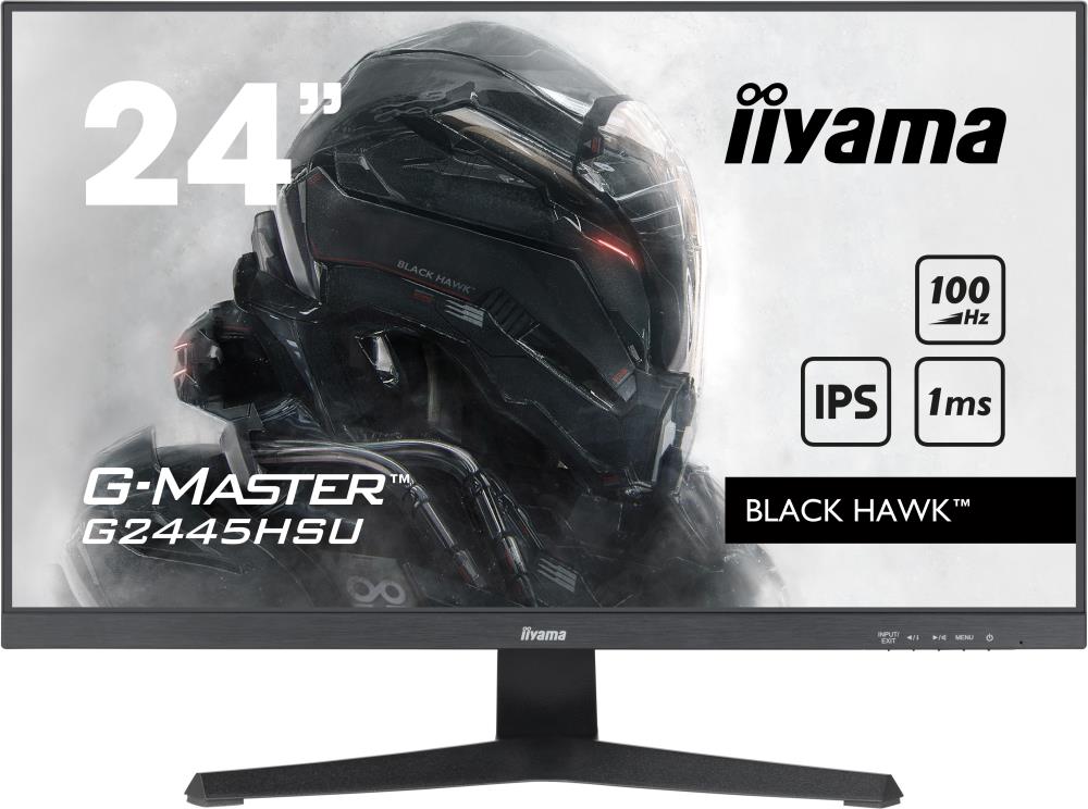 LCD Monitor|IIYAMA|G2445HSU-B1|24″|Panel IPS|1920×1080|16:9|100Hz|Matte|1 ms|Speakers|Tilt|Colour Black|G2445HSU-B1