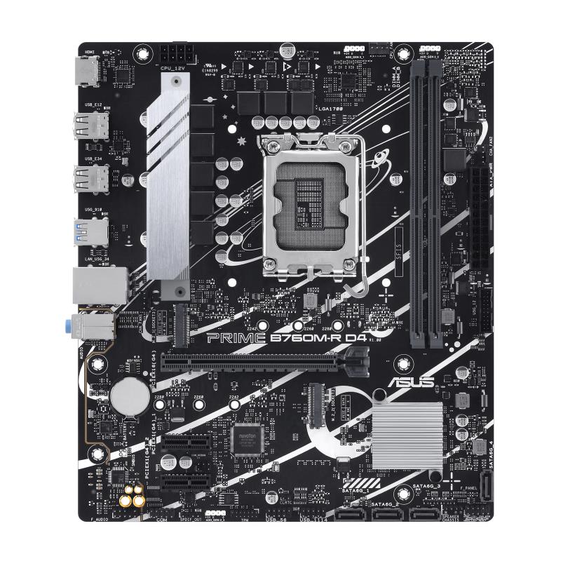 Emaplaat|ASUS|Intel B760 Express|LGA1700|Micro-ATX|Memory DDR4|Memory s&...