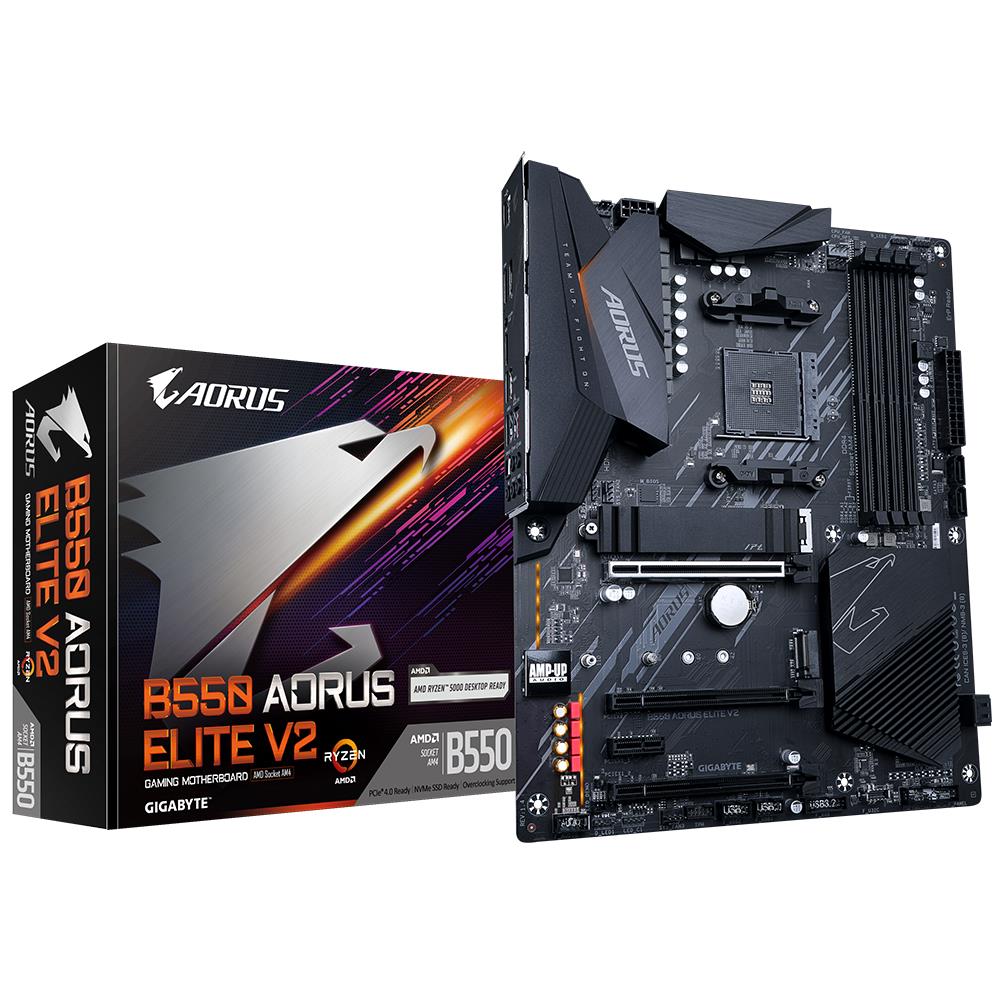 Emaplaat|GIGABYTE|AMD B550|SAM4|ATX|Memory DDR4|Memory slots 4|1xPCI-Ex&...