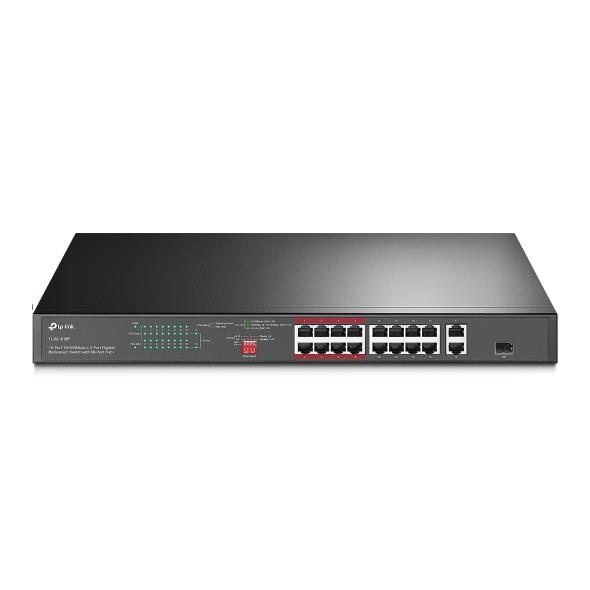 Switch|TP-LINK|TL-SL1218P|Desktop/pedestal|16x10Base-T / 100Base-TX|PoE+...