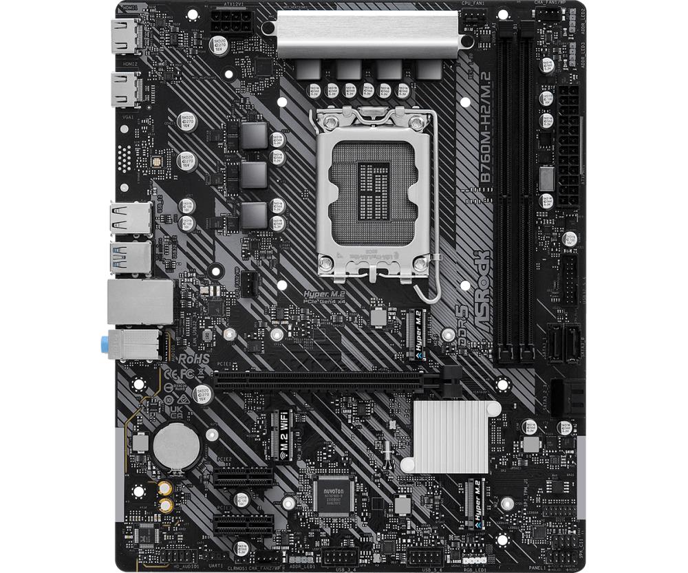 Emaplaat|ASROCK|Intel B760 Express|LGA1700|Micro-ATX|Memory DDR5|Memory&...