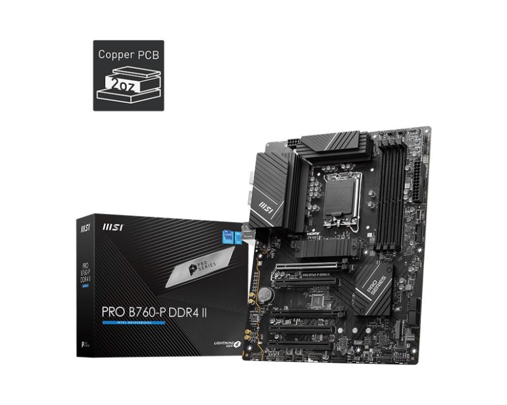 Mainboard|MSI|Intel B760 Express|LGA1700|ATX|Memory DDR4|Memory slots 4|...