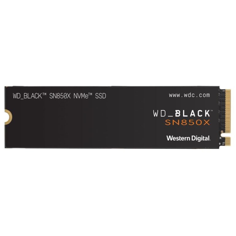 SSD|WESTERN DIGITAL|Black SN850X|1TB|M.2|PCIE|NVMe|Write speed 6300 MByt...