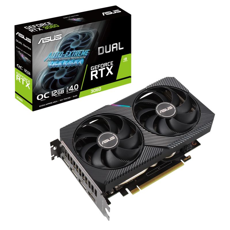 Videokaart|ASUS|NVIDIA GeForce RTX 3060|12 GB|192 bit|PCIE 4.0 16x|GD&#8...