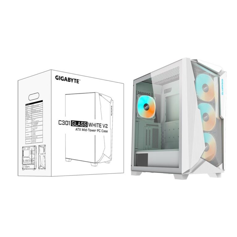 Case|GIGABYTE|C301GW V2|MidiTower|Case product features Transparent pane...