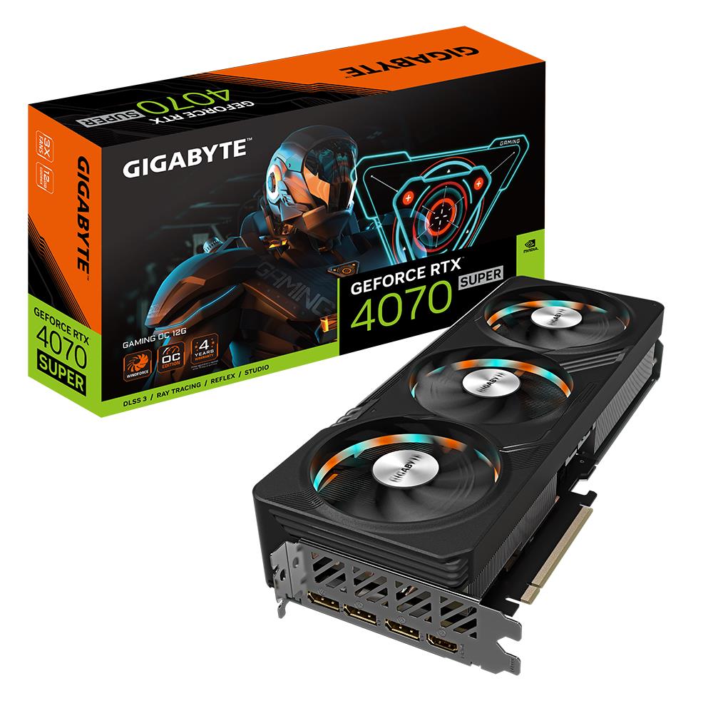 Videokaart|GIGABYTE|NVIDIA GeForce RTX 4070 SUPER|12 GB|GDDR6X|192 bi&#8...