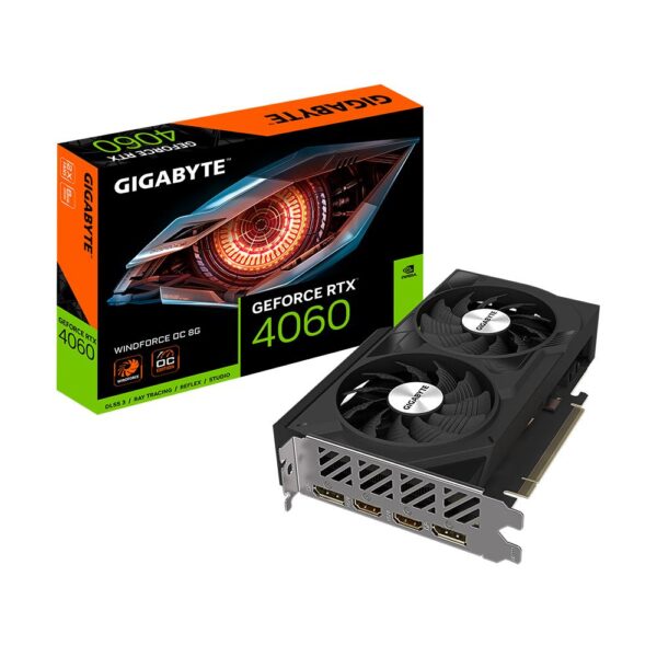 Videokaart|GIGABYTE|NVIDIA GeForce RTX 4060|8 GB|GDDR6|128 bit|PCIE 4...