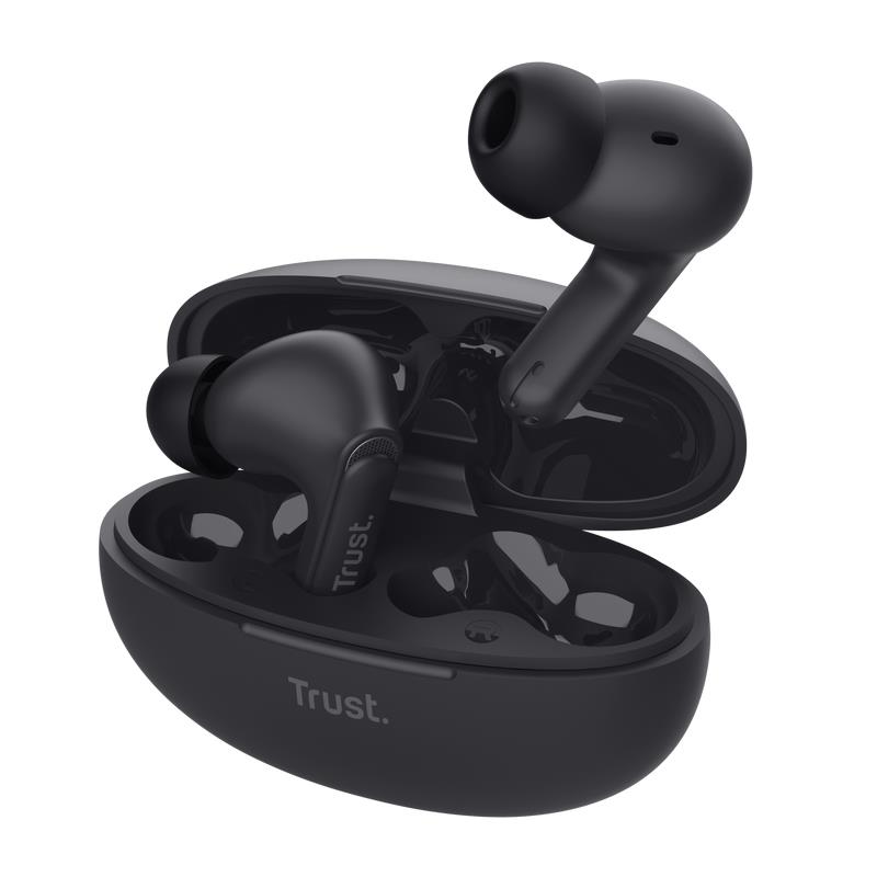 KÕRVAKLAPID EARBUDS YAVI BT ENC/BLACK 25296 TRUST