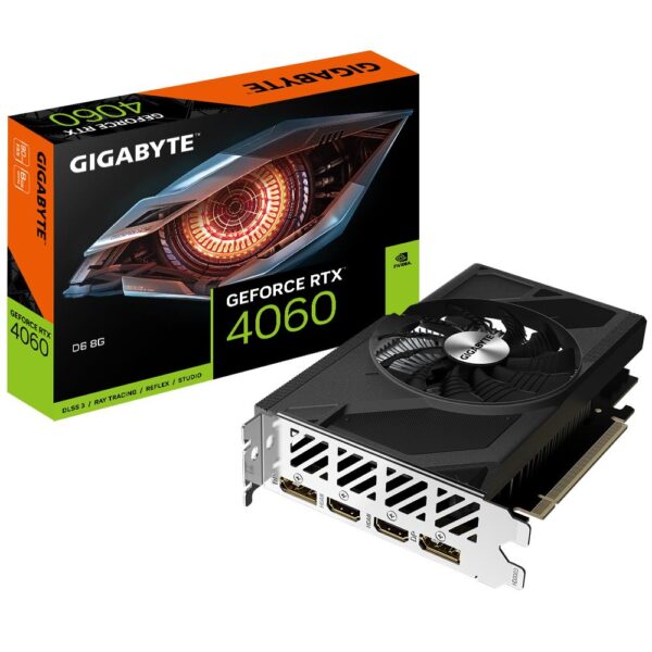 Videokaart|GIGABYTE|NVIDIA GeForce RTX 4060|8 GB|GDDR6|128 bit|PCIE 4...