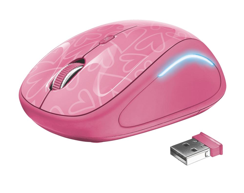 Hiir USB OPTICAL WRL YVI FX/PINK 22336 TRUST