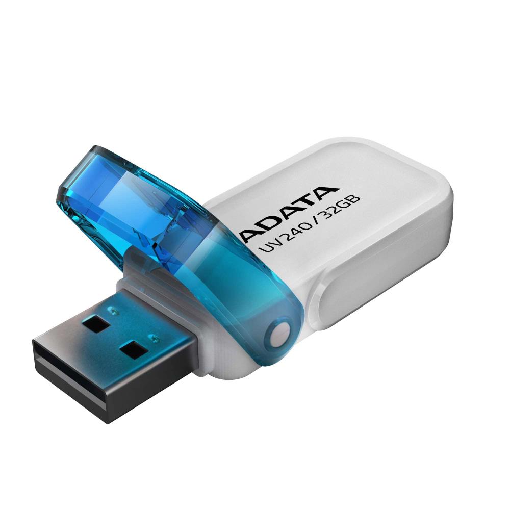 MÄLUPULK FLASH USB2 64GB/WHITE AUV240-64G-RWH ADATA