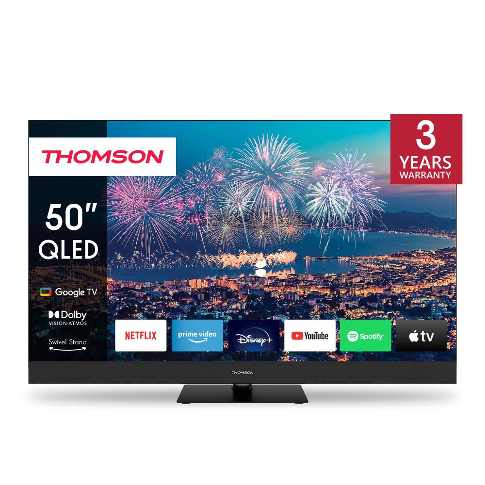 TV Set|THOMSON|50″|4K/Smart|QLED|3840×2160|Wireless LAN|Bluet...