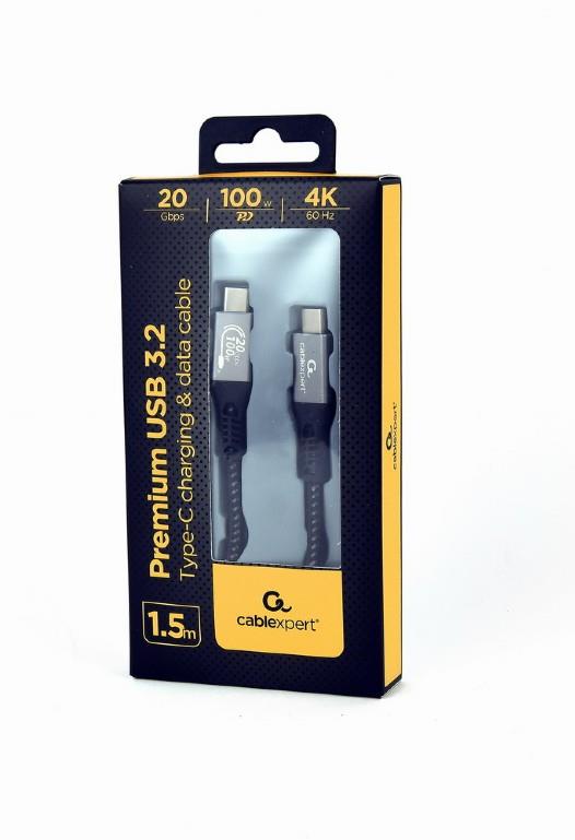 KAABEL USB-C TO USB-C 1.5M/CCBP-USB3-CMCM100-1.5M GEMBIRD