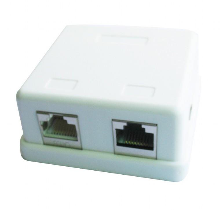 KAABEL ACC MOUNT BOX 2XCAT5E/NCAC-HS-SMB2 GEMBIRD