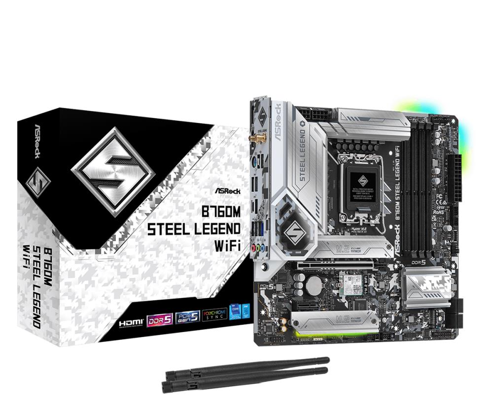 Emaplaat|ASROCK|Intel B760 Express|LGA1700|Micro-ATX|Memory DDR5|Memory…