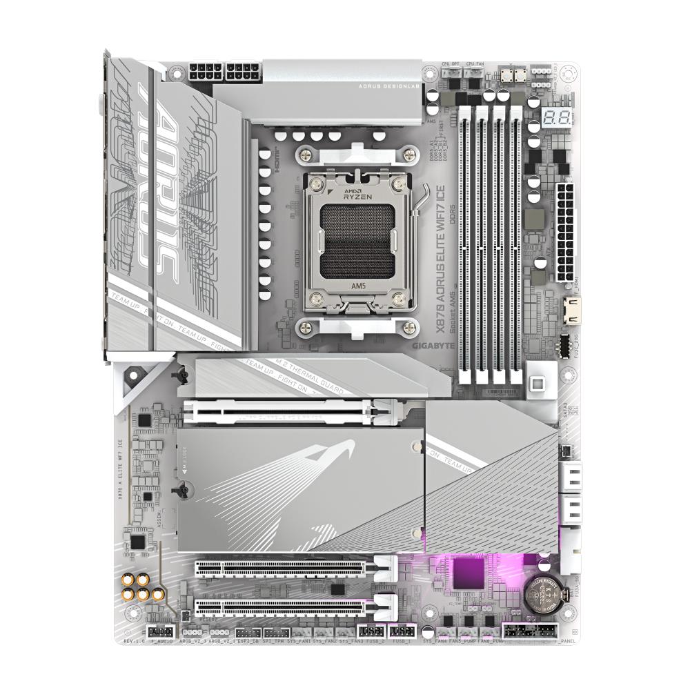 Emaplaat|GIGABYTE|AMD X870E|SAM5|ATX|Memory DDR5|Memory slots 4|1xPCI-E&...