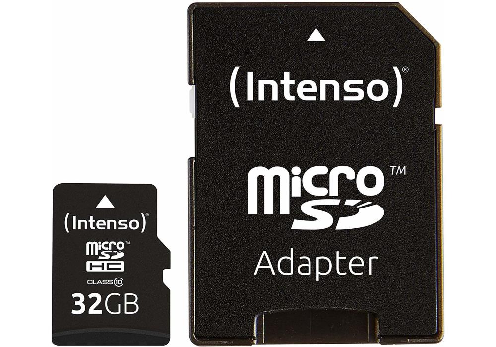 MÄLUKAART SDHC 32GB C10/W/ADAPTER 3413480 INTENSO